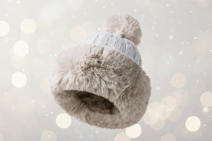 Women’s Winter Princess Mongolian Hat – Warm Plush Fur Fashion Hat
