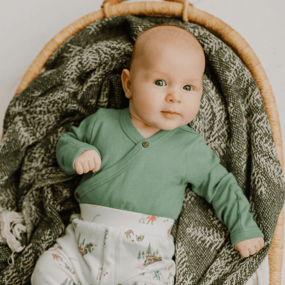long bodysuit | Basil Green