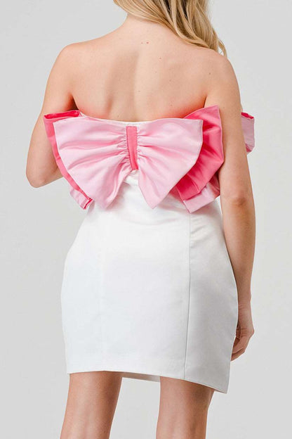 Athina Pink Bow Dress