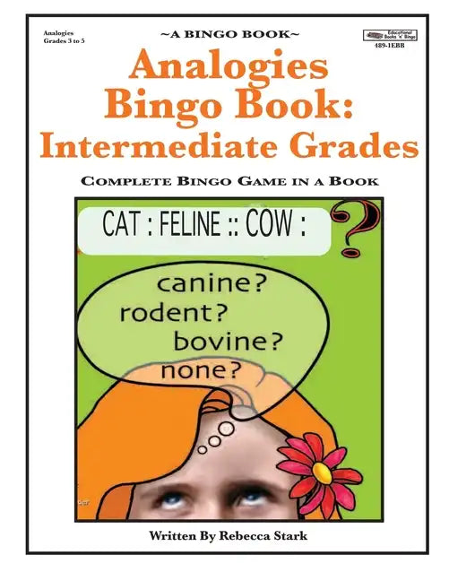 Analogies Bingo Book: Intermediate Grades: Complete Bingo Game In A Book - Paperback