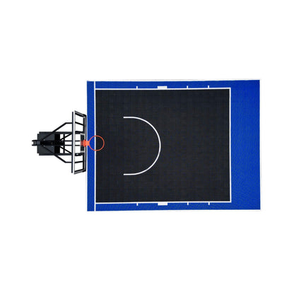 [18X24FT] Heavy-Duty Portable Adjustable Basketball Hoop With Court (SAK72980)