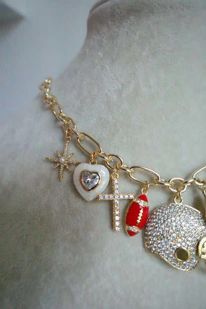 Football Charm Necklace