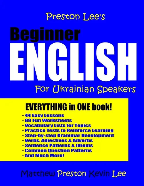 Preston Lee's Beginner English For Ukrainian Speakers - Paperback