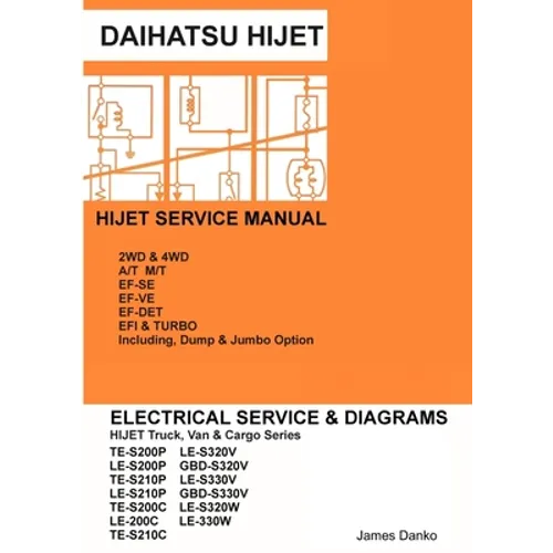 Daihatsu Hijet English Electrical Service Manual S200P S210P S320V S330V - Paperback