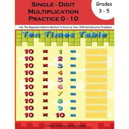 Multiplication Practice Workbook - Paperback