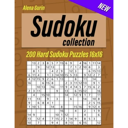 Sudoku Collection: 200 Hard Sudoku Puzzles 16x16 - Paperback