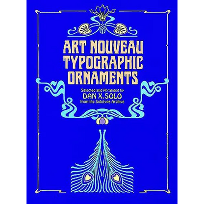 Art Nouveau Typographic Ornaments - Paperback