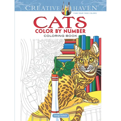 Creative Haven Cats Color by Number Coloring Book - Paperback