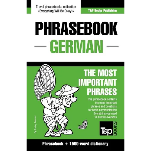 English-German phrasebook and 1500-word dictionary - Paperback