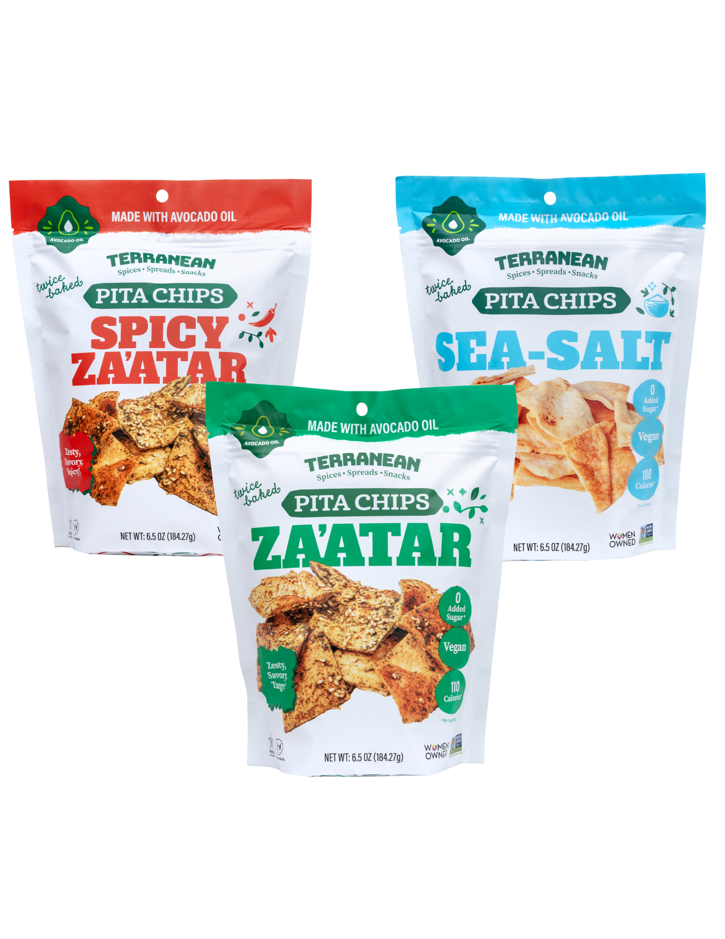 Pita Chips THREE PACK - Please select your flavors!