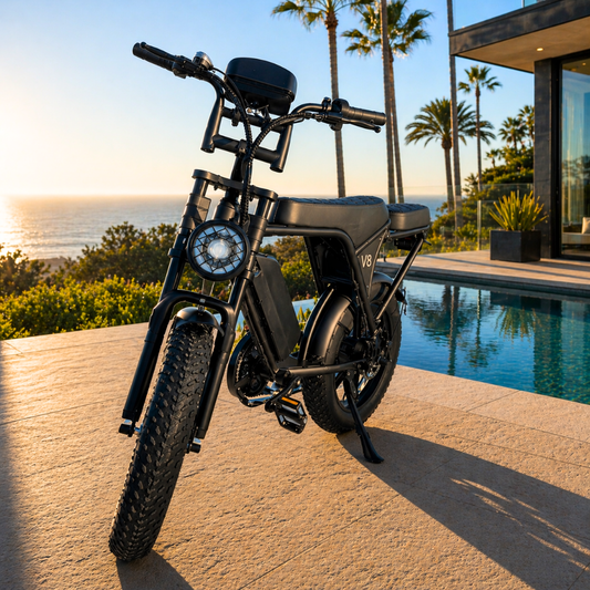 V8 Fat Tire Electric Bike (750W)