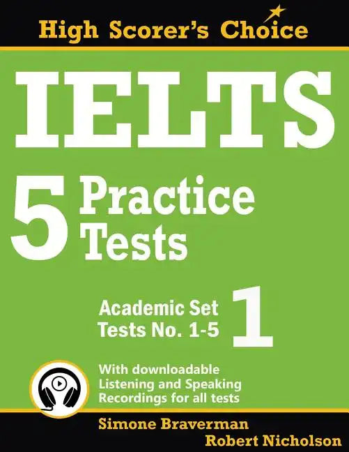 IELTS 5 Practice Tests, Academic Set 1: Tests No. 1-5 - Paperback