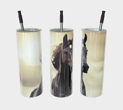 Wild Black Horse Stainless Steel 20 oz Tumbler