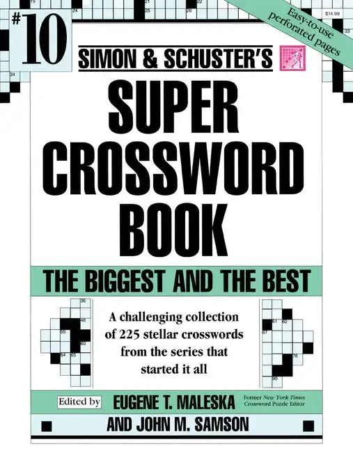 Simon & Schuster Super Crossword Puzzle Book #10 - Paperback