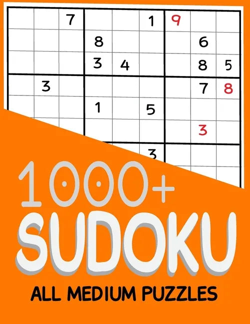 1000+ Sudoku All Medium Puzzles: Sudoku medium book, puzzles for adults 1000+ - Paperback
