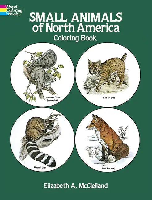 Small Animals of North America Coloring Book - Paperback