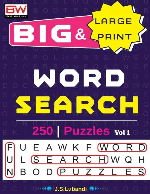 BIG & Large Print WORD SEARCH Puzzles - Paperback