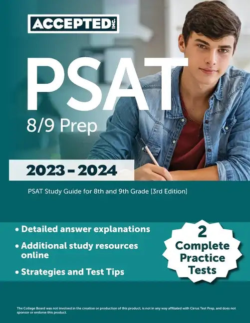 PSAT 8/9 Prep 2023-2024: 2 Complete Practice Tests, PSAT Study Guide for 8th and 9th Grade [3rd Edition] - Paperback