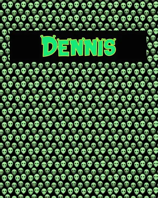 120 Page Handwriting Practice Book with Green Alien Cover Dennis: Primary Grades Handwriting Book - Paperback