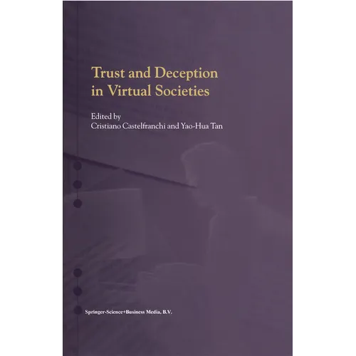 Trust and Deception in Virtual Societies - Hardcover