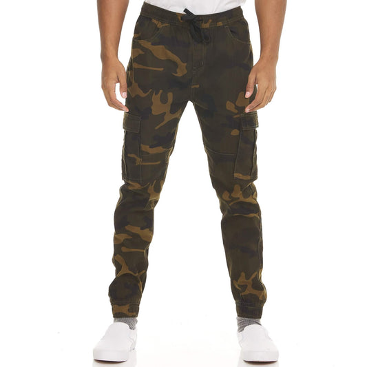 2-Pack: Men's Stretchy Camo Cargo Jogger Pants