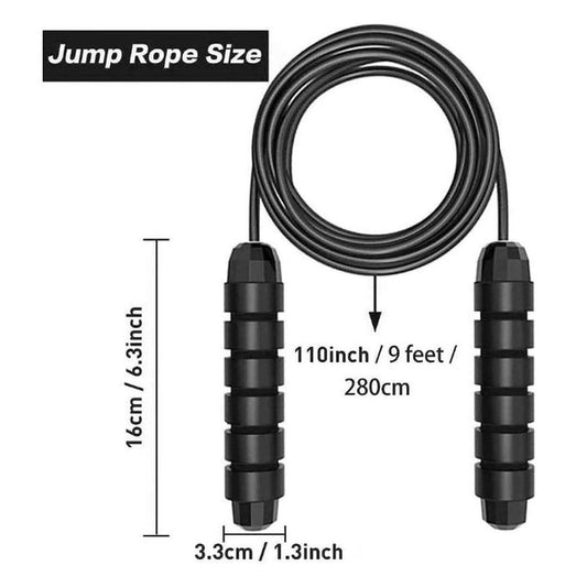 2-Pack: Tangle-Free Rapid Speed Cable 9-Foot Jump Rope
