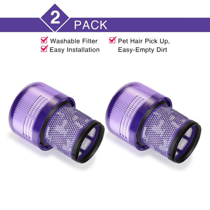 2-Pack: Vacuum Filter Replacement Suit for Dyson V11 Series
