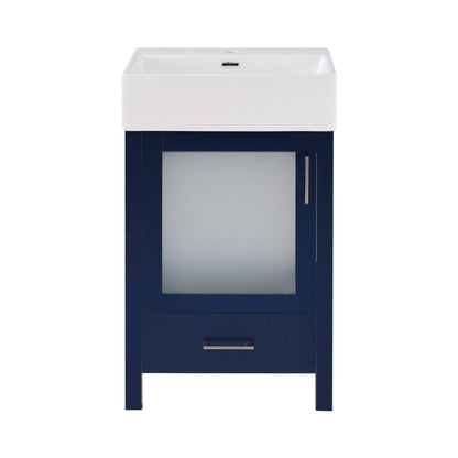Nuvia 20-Inch Modern Bathroom Vanity With Ceramic Sink And Storage Cabinet (SAK83047)