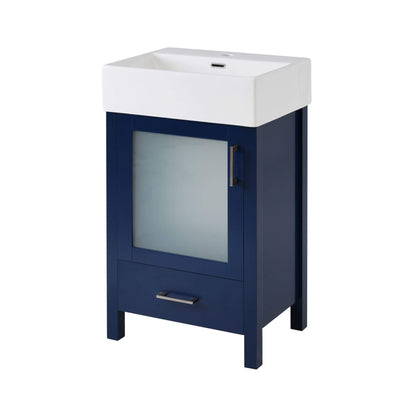 Nuvia 20-Inch Modern Bathroom Vanity With Ceramic Sink And Storage Cabinet (SAK83047)