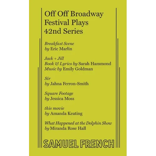 Off Off Broadway Festival Plays, 42nd Series - Paperback