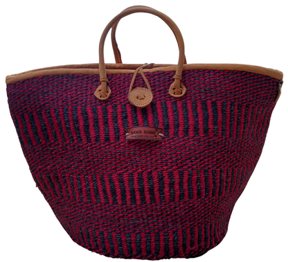 Resilient Handmade Sisal African Basket Tote Bag