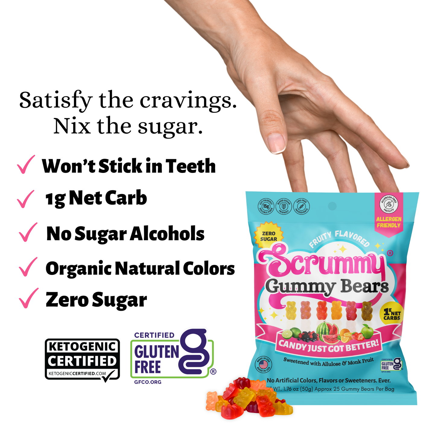 SWITCH® Scrummy Gummy Bears 8-ct Box 1.8oz Bags