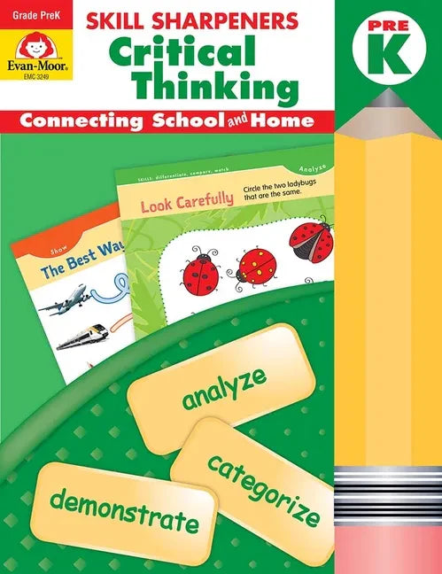 Skill Sharpeners: Critical Thinking, Prek Workbook - Paperback