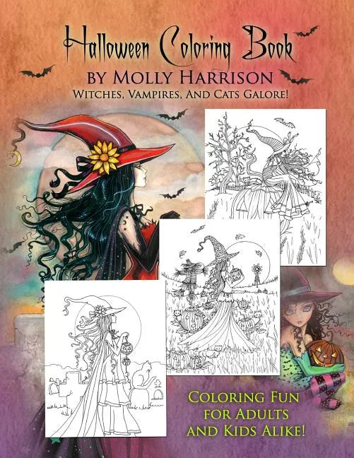 Halloween Coloring Book: by Molly Harrison - Paperback