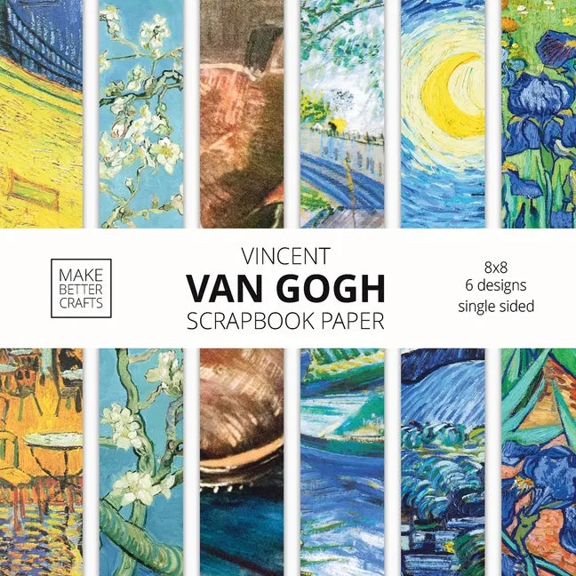 Vincent Van Gogh Scrapbook Paper: Van Gogh Art 8x8 Designer Scrapbook Paper Ideas for Decorative Art, DIY Projects, Homemade Crafts, Cool Artwork Deco - Paperback