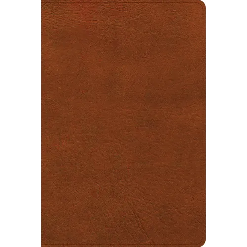 CSB Giant Print Single-Column Bible, Burnt Sienna Leathertouch - Imitation Leather
