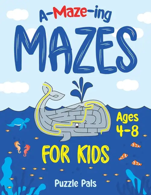 Amazing Maze Book For Kids: Outer Space, Under Water, and Jungle Themes For Kids Ages 4 - 8 - Paperback