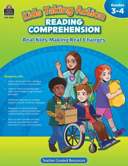 Kids Taking Action: Reading Comprehension (Gr. 3-4) - Paperback