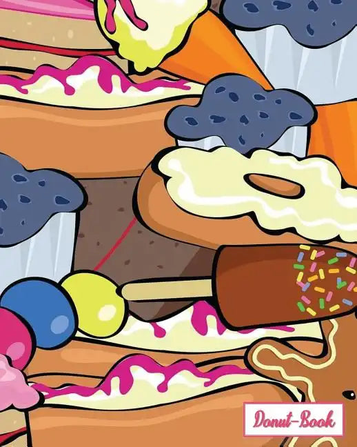 Donut-Book: donut and ice cream print cover - Paperback