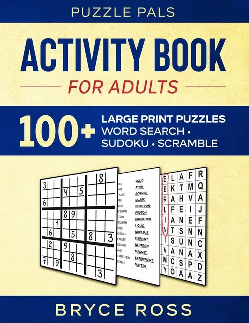 Activity Book for Adults: 100+ Large Print Puzzles - Paperback