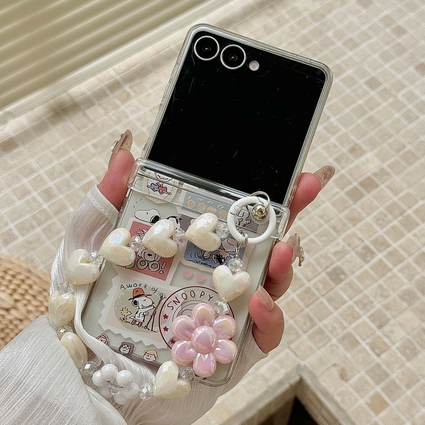 Cartoon Snoopy Samsung Suitable For Zflip7 Phone Case