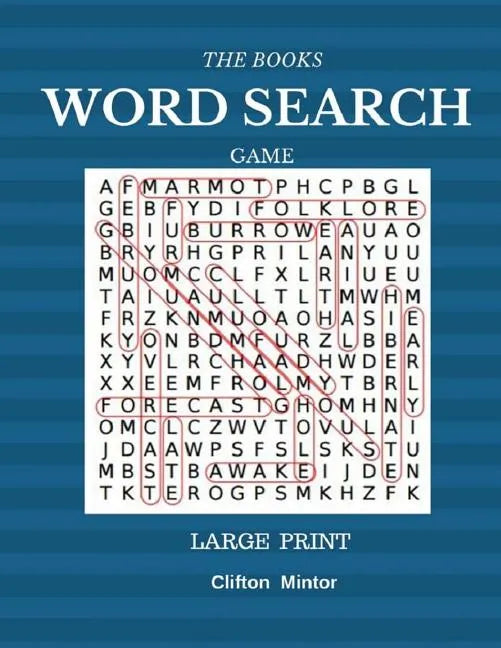 The Books Word Search Game Large Print: Word Search 50 Puzzles Large Print - Paperback