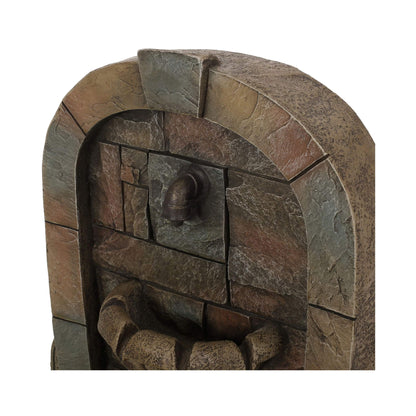 Alora 29-Inch Tall Outdoor Weather-Resistant Faux Stone Floor Fountain (SAK63421)