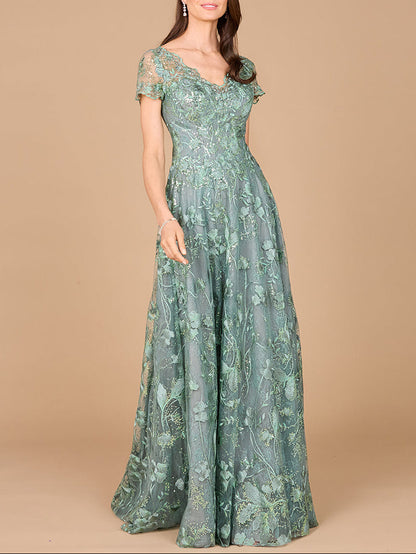 Tonal Lace Ballgown