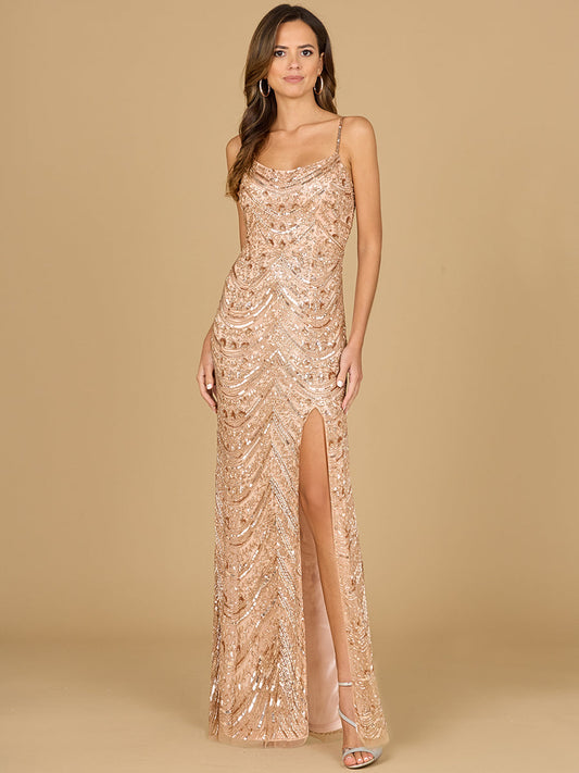 Scoop Neck Beaded Dress