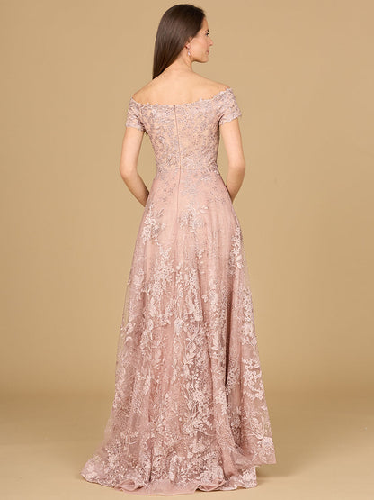 Off Shoulder A-Line Gown | Lara 29122
