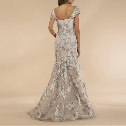 Lara 29642 - Cap Sleeve Mermaid Gown