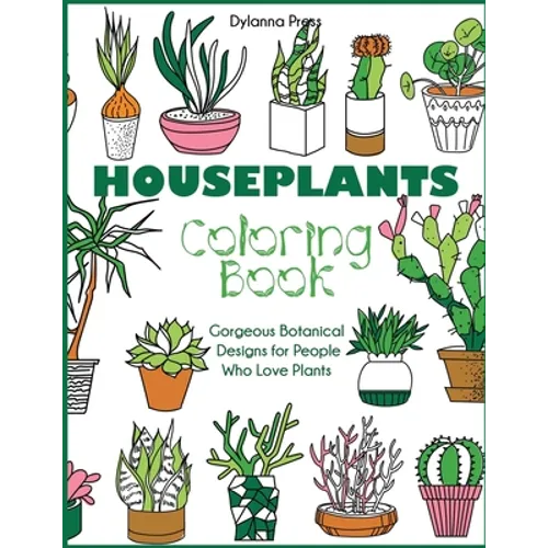 Houseplants Coloring Book - Paperback