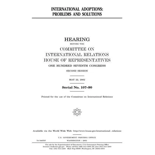 International adoptions: problems and solutions - Paperback
