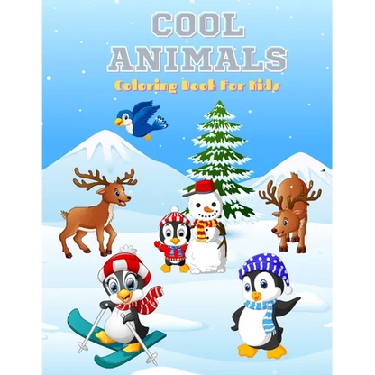 Cool Animals - Coloring Book for Kids: 100 Coloring Pages For Kids - Paperback